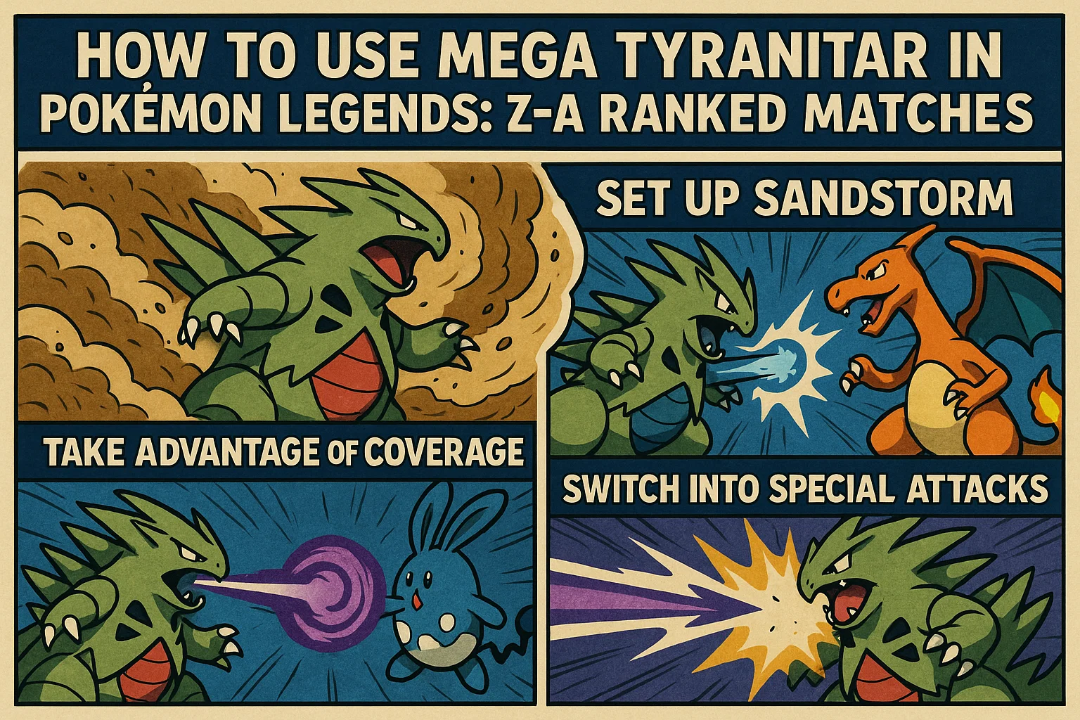 How to Use Mega Tyranitar in Pokémon Legends: Z-A Ranked Matches
