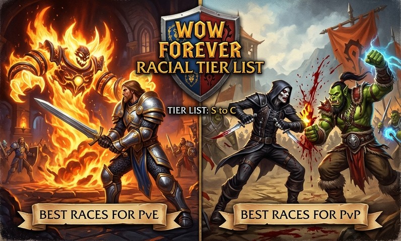 WoW Forever Racial Tier List Best Races for PvE and PvP